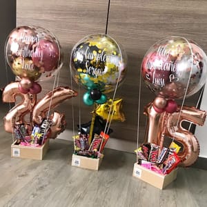 Balloon Gift Baskets and Snack Bouquets